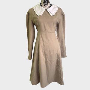 DAZY Peter Pan Collar Puff Sleeve Dress